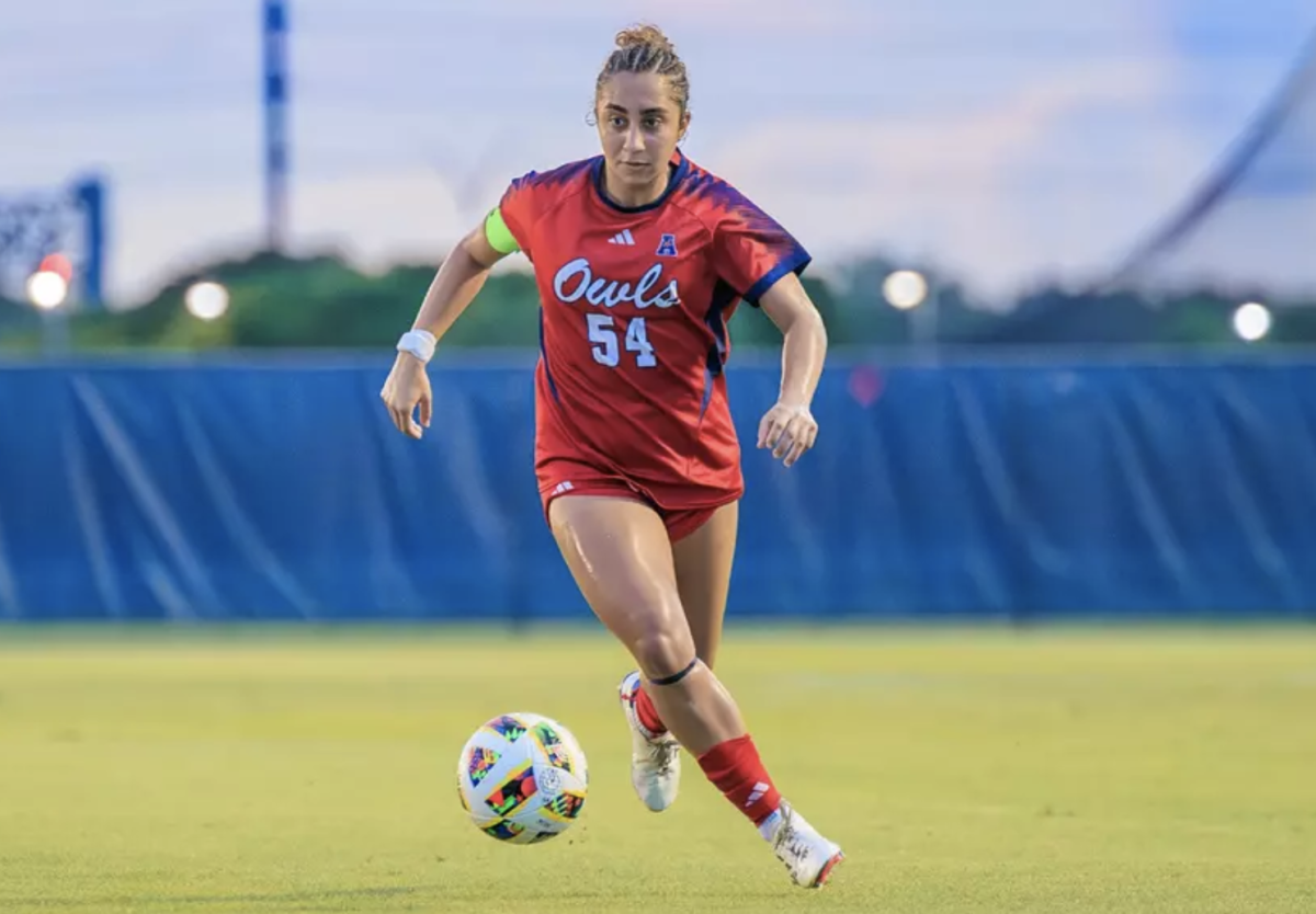 FAU defender Leila Etemadi in their home game on Sept. 15 against Southeastern Missouri State. 